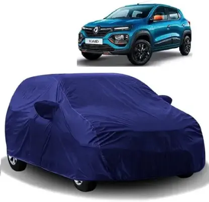 10. Carigiri Blue Car Body Cover for Renault Kwid