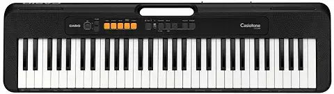 7. Casio CT-S100 Casiotone 61-Key Portable Keyboard with Piano tones, Black