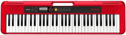 8. Casio CT-S200 Casiotone 61-Key Portable Keyboard with Piano tones, Red