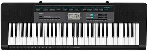 1. Casio CTK-2550 61-Key Portable Keyboard with Piano tones, Black