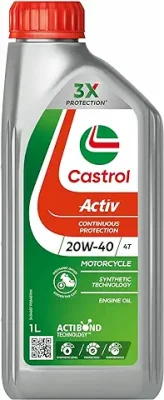 2. Castrol Activ 20W-40 4T Synthetic Engine Oil