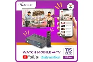 15. Catvision FreeDish Set Top Box with WiFi | 115+ TV Channels