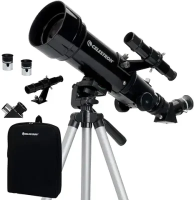 10. Celestron 21035-ADS Travel Scope 70 Refractor Telescope Kit with Backpack