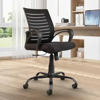 4. CELLBELL Desire C104 Mesh Mid-Back Ergonomic Office Chair/Study Chair/Revolving Chair/Computer Chair