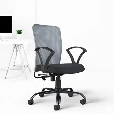 20. CELLBELL© Calisto C83 Mesh Mid-Back Ergonomic Office Chair/Revolving Chair/Computer Chair