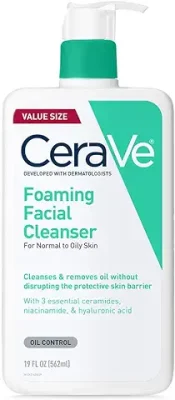 11. CeraVe Foaming Facial Cleanser | Daily Face Wash for Oily Skin