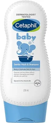 13. Cetaphil Baby Shampoo & Wash, White, Chamomile, 230 ml