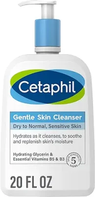3. Cetaphil Face Wash, Hydrating Gentle Skin Cleanser for Dry to Normal Sensitive Skin, NEW 20oz,
