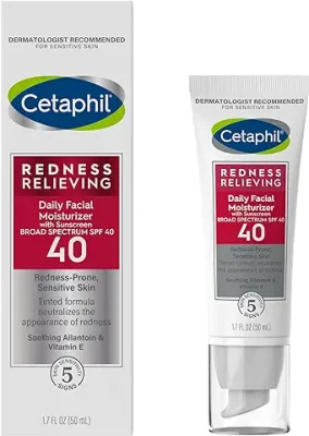 3. CETAPHIL Redness Relieving Daily Facial Moisturizer SPF 40