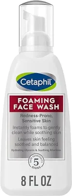 1. CETAPHIL Redness Relieving Foaming Face Wash For Sensitive Skin