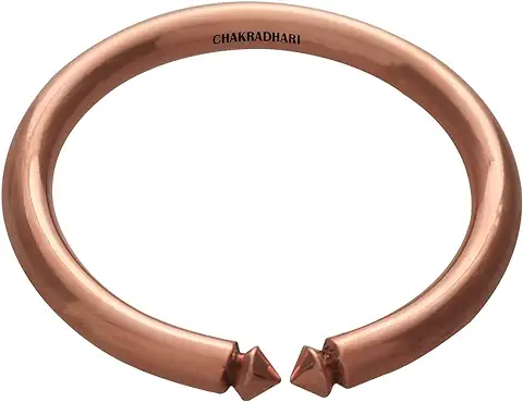 9. CHAKRADHARI Pure Copper Bangle Tamba Kada Free Size For Mens With Astrological Benefits