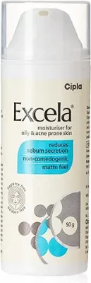 8. Cipla Excela Moisturiser for Oily & Acne Prone Skin, 50g