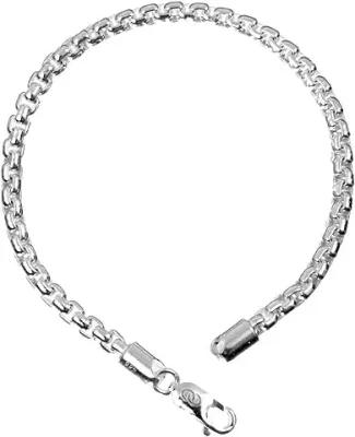 6. Clara Anti-Tarnish 92.5 Sterling Silver Bracelet 8 inch 15 gm Gift For Men & Boys