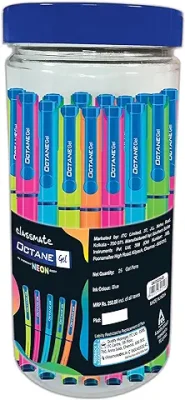3. Classmate Octane Neon- 25 Blue Gel Pens