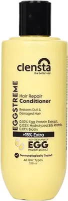 8. Clensta Eggstreme Hair Conditioner With Biotin, Egg Protein & Hydrolyzed Silk Protein | For Deep Nourishment, Frizzy Hair, Reduces Hair Breakage | Sulphate & Paraben Free | Men & Women 250ml