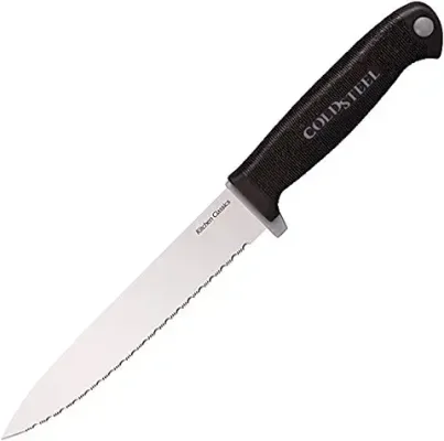 4. Cold Steel Utility Knife (Kitchen Classics), Black, One Size