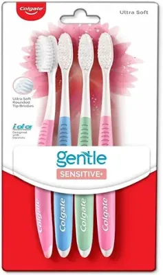 1. Colgate gentle Sensitive Ultra Soft Bristles Manual Toothbrush for adults