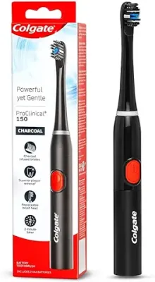 9. Colgate ProClinical 150 Charcoal Sonic Battery Powered Electric