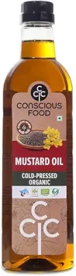 9. Conscious Food Organic Cold Pressed Black Mustard Oil