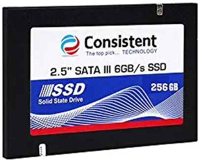 7. Consistent 2.5" 256GB SSD (CTSSD256S6) with SATA III Interface, 6Gb/s Read/Write Speed Upto - 552/500 MB/s, 5 Years Warranty