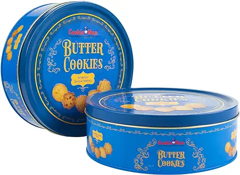 6. Cookieman Danish Butter Cookies - 330g | Authentic Danish Butter Cookies In Iconic Blue Tin - 330g