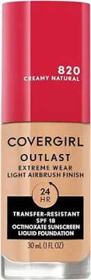 10. Covergirl Outlast Extreme Wear 3-in-1 Full Coverage Liquid Foundation