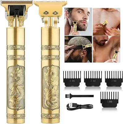 13. CRENTILA Trimmer Men Cordless Hair Clipper Electric T Blade Dragon Style Beard Trimmers