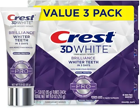 12. Crest 3D White Brilliance Pro Enamel Protect