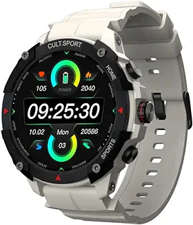 2. Cult.Sport Ranger XR 1.43" AMOLED Smartwatch,Outdoor Rugged Smartwatch for Men, 850 NITS, Always On Display, Bluetooth Calling, 420mAh Battery, Sports Recognition, Watch