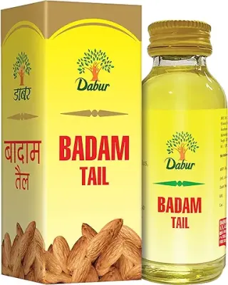 3. DABUR Badam Tail - 100ml | Sweet Almond Oil | Rich in Vitamin-E | For Healthy Hair & Skin | Sharpens Brain | Improves Digestion | Extracted From Almonds