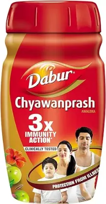 4. DABUR Chyawanprash - 950g | 3X Immunity Action | With 40+ Ayurvedic Herbs | Helps Build Strength & Stamina | Builds Overall Health | Ayurvedic Health Supplement