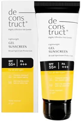 15. Deconstruct Face Gel Sunscreen SPF 55+ and PA+++