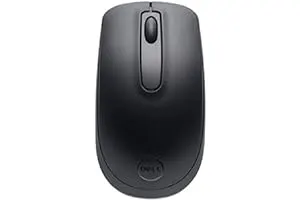 10. Dell WM118 Wireless Mouse, 2.4 Ghz with USB Nano Receiver, Optical Tracking, 12-Months Battery Life, Ambidextrous, Pc/Mac/Laptop - Black.