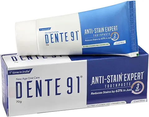 5. DENTE91 Anti-Stain Expert Toothpaste for Stain Removal &Teeth Whitening