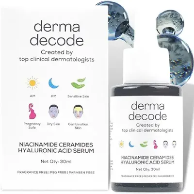 2. derma decode Hydrating Face Serum for Dry Skin | Pigmentation Clearing, Dark Spot Corrector with Skin Repair & Brightening for Natural Glow | For Men & Women- 30 ml