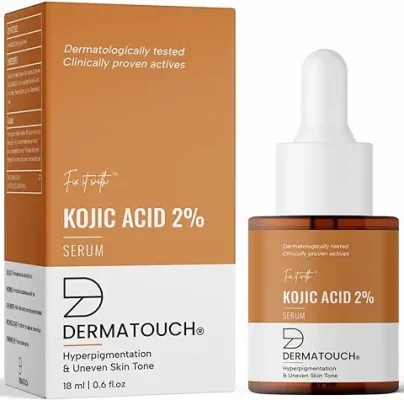 4. DERMATOUCH Kojic Acid 2% Serum | Best For Hyperpigmentation & Uneven Skin Tone | For Both Men & Women | 18ML
