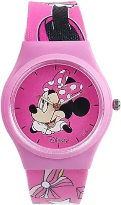11. Disney Mickey Mouse Character for Kids Round Analogue Wrist Watch