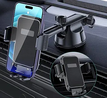 Adjustable Car Vent Phone Mount, with Expandable Spring-Loaded Grip,  Universal Strong Hold Air Vent Cell Phone Holder for Car with Super Sturdy  Grips, Fit with all Phones 