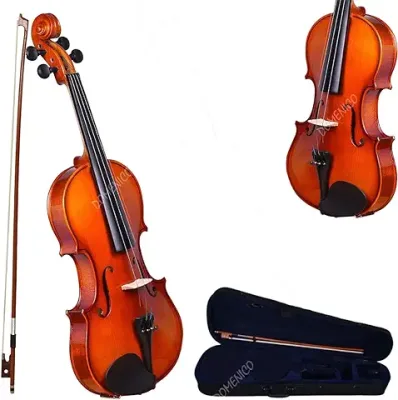 9. DOMENICO Handcrafted Solid Wood Acoustic Violin
