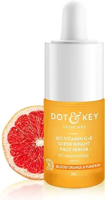 7. Dot & Key 10% Vitamin C + E, 5% Niacinamide Serum, Vitamin C Serum For Glowing Skin, Fades Pigmentation & Dark Spots For Glowing Face For Uneven & Dull Skin For All Skin Type, 20ml