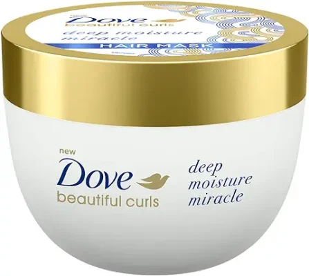 15. Dove Beautiful Curls Deep Moisture Miracle Floral Fragrance Hair Mask for Curly Hair 300 ml