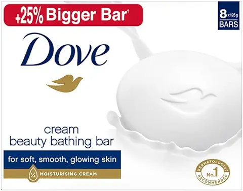 8. Dove Cream Beauty Bathing Bar