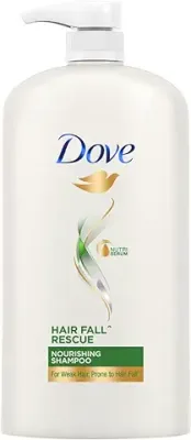 10. Dove Hair Fall Rescue Shampoo 1 L, For Damaged Hair, Hair Fall Control for Thicker Hair - Mild Daily Anti Hair Fall Shampoo for Men & Women