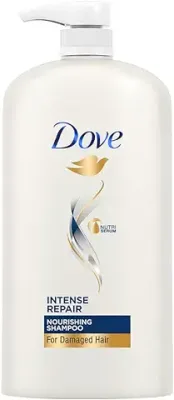 9. Dove Intense Repair Shampoo 1 L, Repairs Dry and Damaged Hair, Strengthening Shampoo for Smooth & Strong Hair - Mild Daily Shampoo for Men & Women