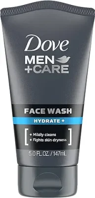 8. DOVE MEN + CARE Face Wash Hydrate Plus, 5 Fl Oz