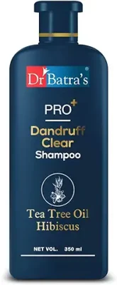 14. Dr Batra's® PRO+ Dandruff Clear Shampoo, Paraben Sulphate Free, Anti Dandruff Best Product For Men & Women (350ml, Pack of 1)