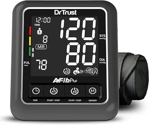 7. Dr Trust Atrial Fibrillation Automatic Dual Talking Digital BP Monitor Machine