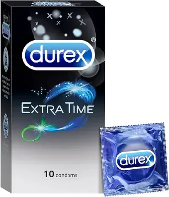 4. Durex Extra Time Condoms for Men - 10 Count