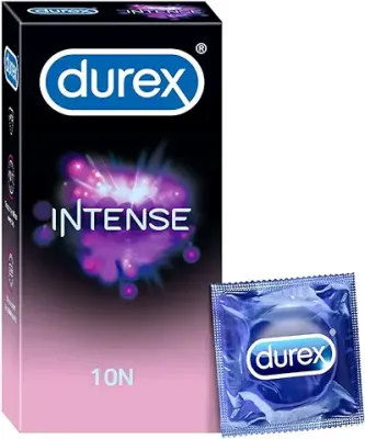 6. Durex Intense Condoms for her - 10 Count | Dotted and Ribbed condom with Desirex gel
