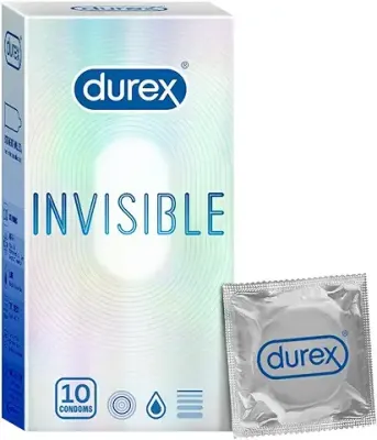 12. Durex Invisible Super Ultra Thin Condoms for Men - 10 Count